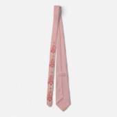 Roze kerstboom stropdas (Achterkant)