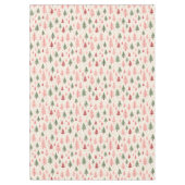  roze kerstboom tafelkleed (Voorkant)