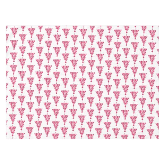 Roze kerstboom tafelkleed (Voorkant (Horizontaal))