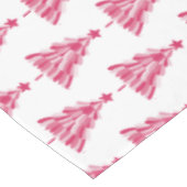 Roze kerstboom tafelkleed (Gekanteld)