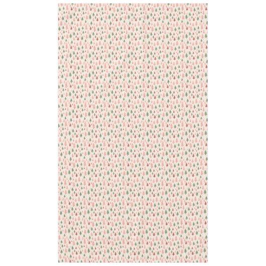  roze kerstboom tafelkleed (Voorkant)