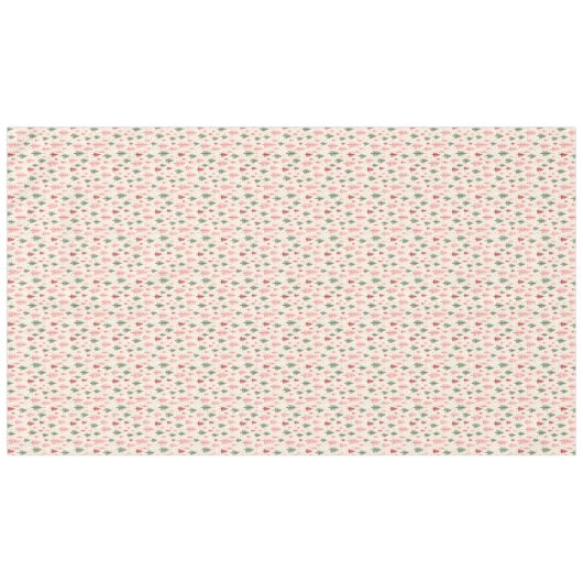  roze kerstboom tafelkleed (Voorkant (Horizontaal))