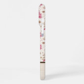 Roze kerstboom telefoonhoesje met naam iPhone hoesje (Linkerkant)