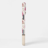 Roze kerstboom telefoonhoesje met naam iPhone hoesje (Rechterkant)