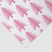 Roze kerstboom tissuepapier (Detail)