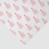 Roze kerstboom tissuepapier (Detail)