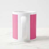Roze kerstboom trendy preppy esthetiek grote koffiekop (Achterkant)