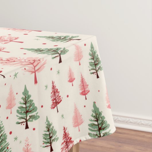 Roze Kerstboom uit het verleden Tafelkleed (Voorbeeld)