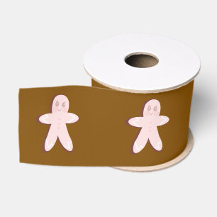 Roze kerstboom van peperkoek grosgrain lint