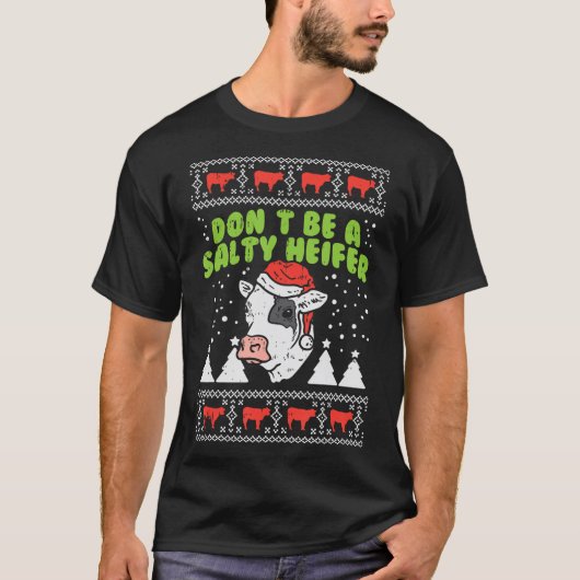 Roze kerstboompalmen met kerstbomen Tropische kers T-shirt (Voorkant)