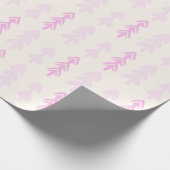 Roze kerstboompapier cadeaupapier (Hoek)