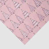 Roze kerstboompapier tissuepapier (Detail)