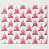 Roze kerstboompapier voor de rotzooi cadeaupapier (Vlak)