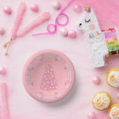 Roze kerstboompapieren Bowl Papieren Kommen (Feest)