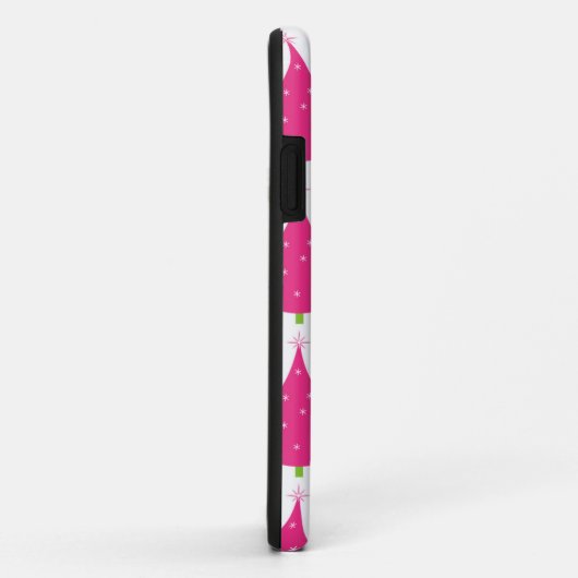  roze kerstboompatroon Case-Mate iPhone case (Achterkant/rechts)