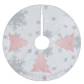 Roze kerstboomrok kerstboom rok (Voorkant)