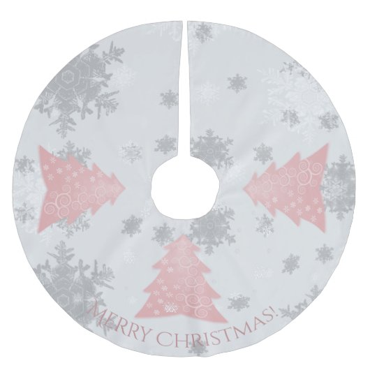 Roze kerstboomrok kerstboom rok (Voorkant)