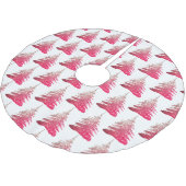 Roze kerstboomrokken met glitter kerstboom rok (Gekanteld)