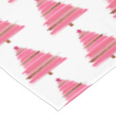 Roze kerstboomschilderij tafelkleed (Gekanteld)