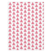 Roze kerstboomschilderij tafelkleed (Voorkant)