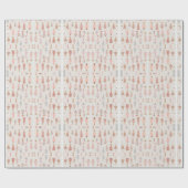 Roze kerstboomverpakkingspapier cadeaupapier (Vlak)