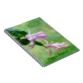 Roze Kerstcactus Bloem Orchidee Gebedsdagboek Notitieboek (Rechterzijde)