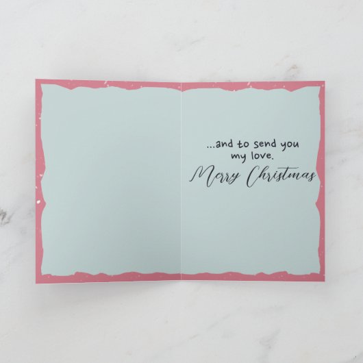 Roze Kerstcactus Sneeuwrijke Plant Liefhebbers Tui Feestdagen Kaart (Binnen)