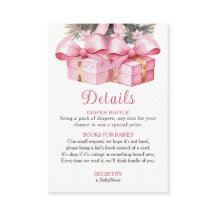 Roze Kerstcadeau Baby shower