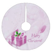 Roze kerstcadeauboom kerstboom rok (Voorkant)