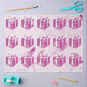 Roze kerstcadeaupapier tissuepapier (Craft)