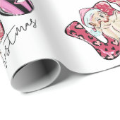 Roze kerstcadeaupapier van liefdesformaat cadeaupapier (Rol Hoek)