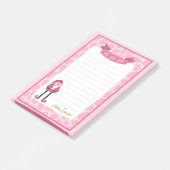 Roze kerstcadeautjes post-it® notes (Schuin)