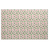 Roze Kerstdinosaurussen Stegosaurus Triceratops Stof (Fat Quarter)