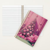 Roze Kerstdromen Dagboek Notitieboek (Binnen)