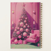 Roze Kerstdromen Dagboek Notitieboek (Achterkant)