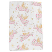 Roze Kerstengelen Medium Cadeauzakje (Voorkant)