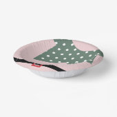 Roze kerstfeest Elf Suit Holiday Papieren Kommen (Gebogen)