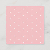 Roze Kerstfeest Kinderen Verjaardagsvakantie Informatiekaartje (Achterkant)