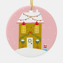 Roze Kerstfeest Kinderen Verjaardagsvakantie