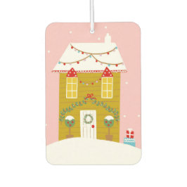 Roze Kerstfeest Kinderen Verjaardagsvakantie Luchtverfrisser