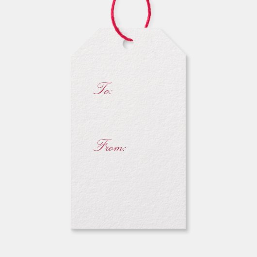 Roze kerstfeestdag cadeautjes Label Cadeaulabel (Achterkant)