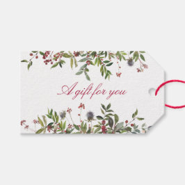 Roze kerstfeestdag cadeautjes Label Cadeaulabel