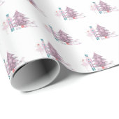 Roze kerstfeestdag met de Nutnesskraker Cadeaupapier (Rol Hoek)