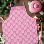 Roze kerstfeestdag Schort