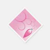 roze kerstfeestdag servetten (Hoek)