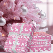  roze kerstfeestdroger cadeaupapier