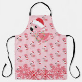 ROZE KERSTFLAMINGO'S MET KERSTVERLICHTING SCHORT (Voorkant)