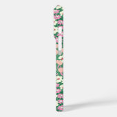 Roze Kersthonden Gepersonaliseerd Meisje Monogram Case-Mate iPhone Case (Achterkant / Links)