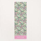 Roze Kersthonden Gepersonaliseerd Meisje Yogamat (Voorkant)