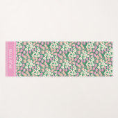 Roze Kersthonden Gepersonaliseerd Meisje Yogamat (Voorkant (horizontaal))